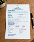 Front of printable diabetes information sheet